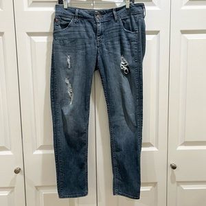 Hudson Jeans Distressed Ankle Jeans 30